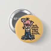 Badge Rond 5 Cm maths de jambe (Devant & derrière)