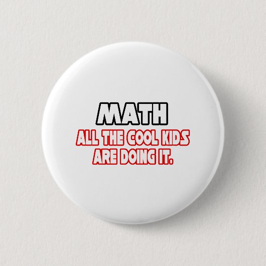 Badge Rond 5 Cm Maths...Enfants Cool (Devant)