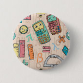 Badge Rond 5 Cm Maths heureuses (Devant)