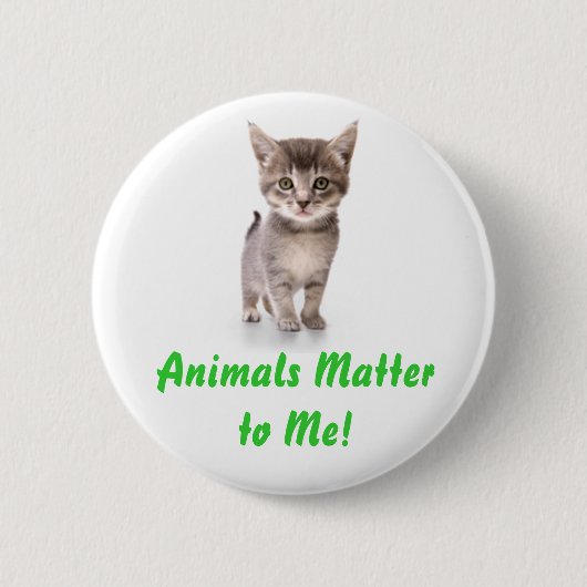 Badge Rond 5 Cm Matière d'animaux à moi ! Bouton (Devant)