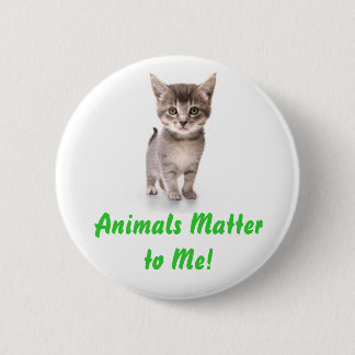 Badge Rond 5 Cm Matière d'animaux à moi ! Bouton