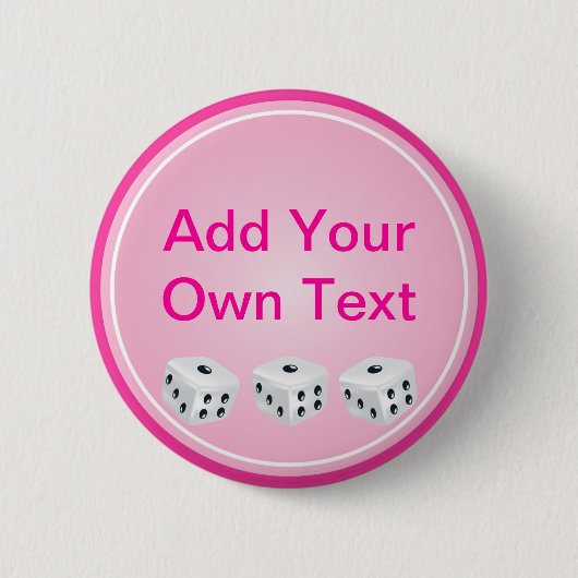 Badge Rond 5 Cm matrices avec le cercle rose personnalisable (Devant)