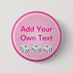 Badge Rond 5 Cm matrices avec le cercle rose personnalisable