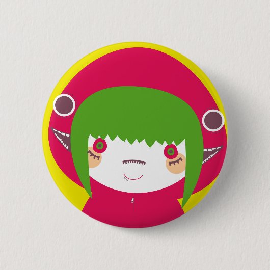 Badge Rond 5 Cm Matryoska (pin 2) (Devant)