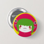 Badge Rond 5 Cm Matryoska (pin 2) (Devant & derrière)