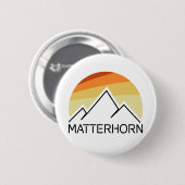 Badge Rond 5 Cm Matterhorn Suisse Italie Retro (Devant & derrière)