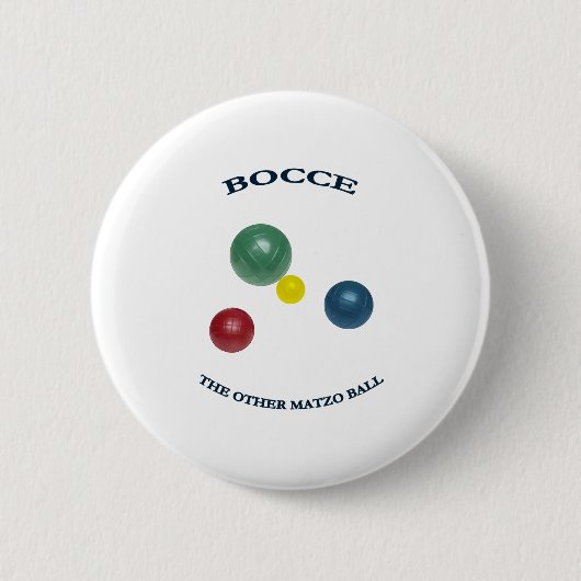 Badge Rond 5 Cm Matzo Bocce Ball (Devant)
