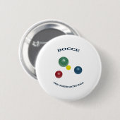 Badge Rond 5 Cm Matzo Bocce Ball (Devant & derrière)