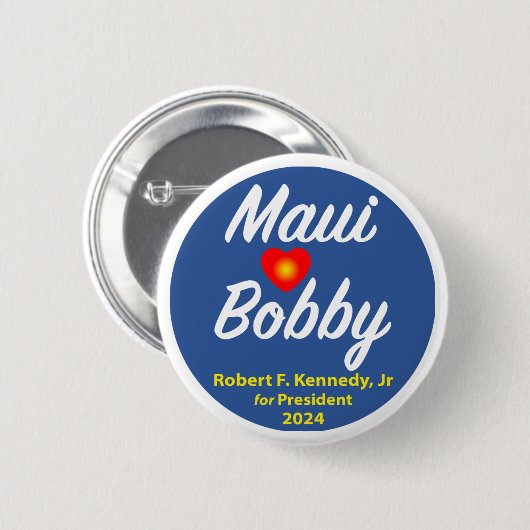 Badge Rond 5 Cm Maui adore Bobby (Devant & derrière)
