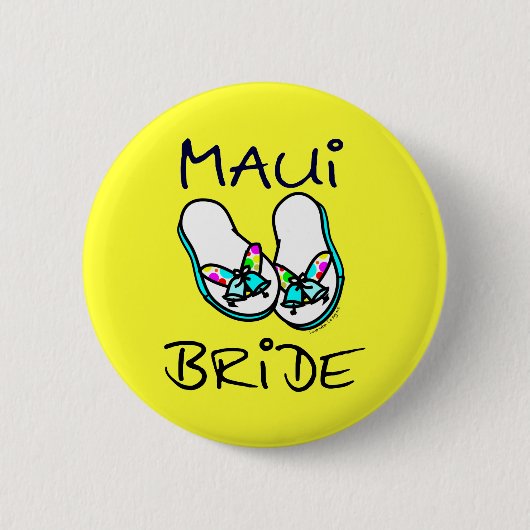 Badge Rond 5 Cm Maui Bride (Devant)
