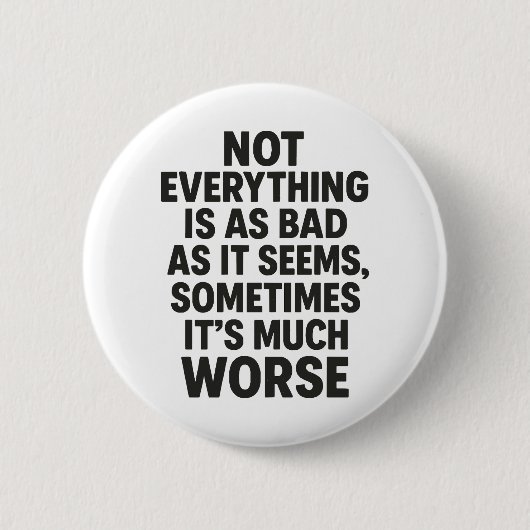 Badge Rond 5 Cm Mauvais (Devant)