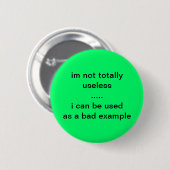 Badge Rond 5 Cm mauvais exemple (Devant & derrière)
