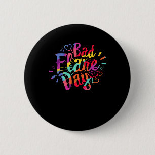 Badge Rond 5 Cm Mauvais Flare Day Complexe régional syndrome de do