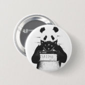 Badge Rond 5 Cm Mauvais panda (Devant & derrière)