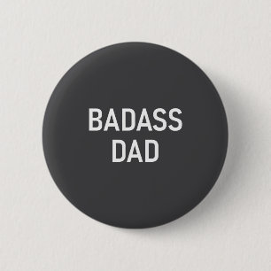 Badge Rond 5 Cm Mauvais Papa, Drôle, Blagues, Dictons Sarcastiques