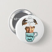 Badge Rond 5 Cm maux de pensée (Devant & derrière)