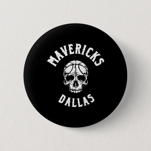 Badge Rond 5 Cm Mavericks Skull (Devant)