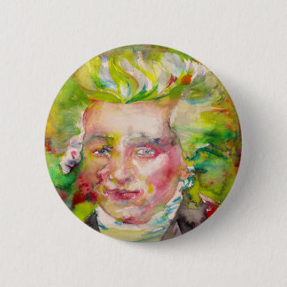 Badge Rond 5 Cm MAXIMILIEN ROBESPIERRE - aquarelle sur papier