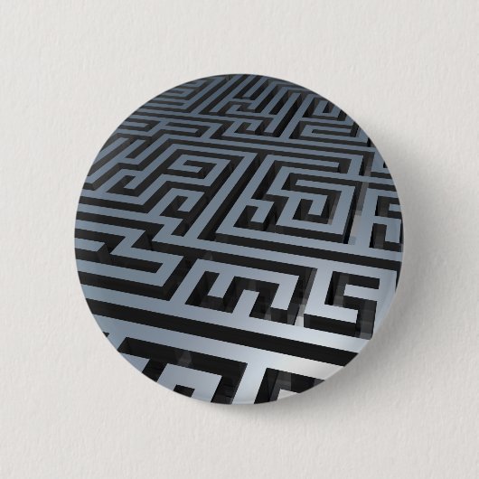 Badge Rond 5 Cm Maze métallique (Devant)