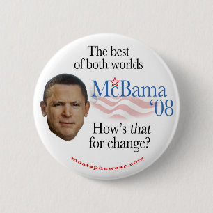 Badge Rond 5 Cm McBama '08