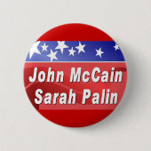 Badge Rond 5 Cm McCain/Palin (Devant)