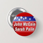 Badge Rond 5 Cm McCain/Palin (Devant & derrière)