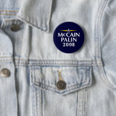 Badge Rond 5 Cm McCain Palin 2008 (En situation)