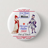 Badge Rond 5 Cm McCain Palin 2008 (Devant)