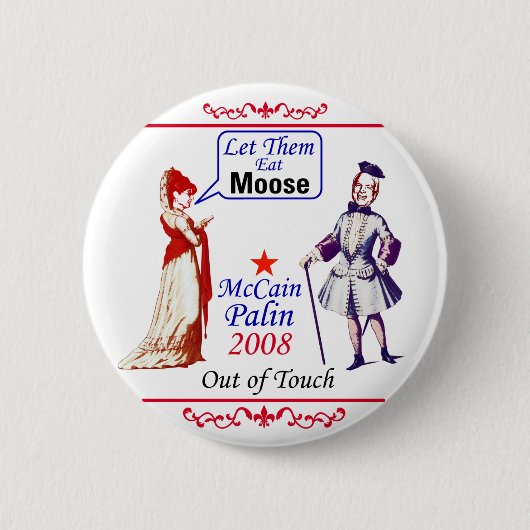 Badge Rond 5 Cm McCain Palin 2008 (Devant)