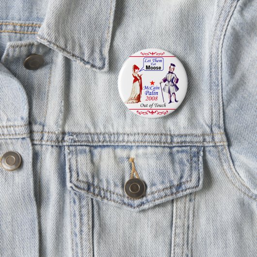 Badge Rond 5 Cm McCain Palin 2008 (En situation)