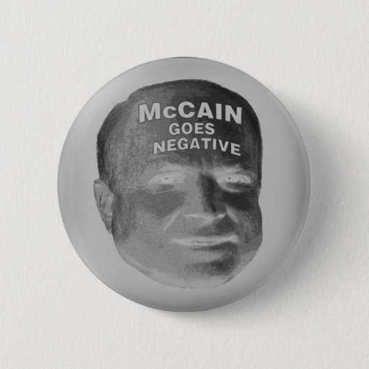 Badge Rond 5 Cm McCain va bouton négatif (Devant)