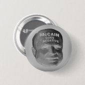 Badge Rond 5 Cm McCain va bouton négatif (Devant & derrière)