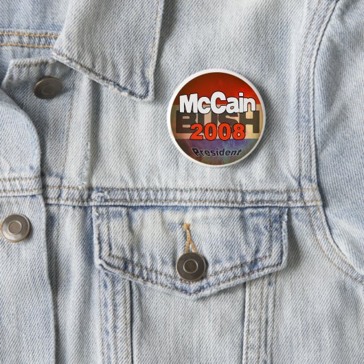 Badge Rond 5 Cm McCainBush (En situation)