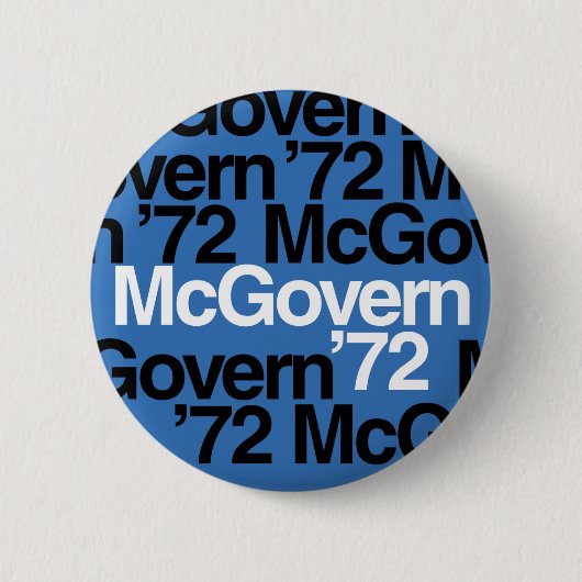 Badge Rond 5 Cm McGovern de 'bouton 72 campagnes (Devant)