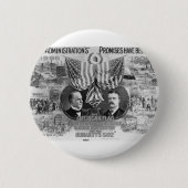 Badge Rond 5 Cm McKinley 1900 - Roosevelt (Devant)