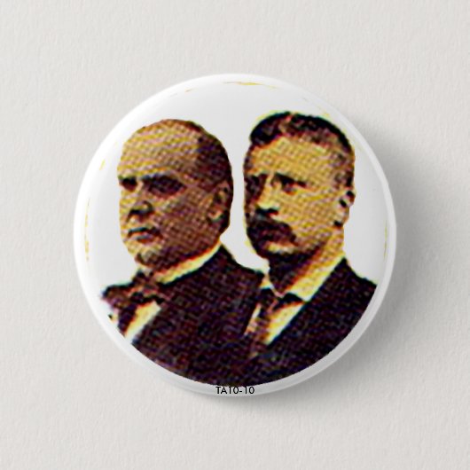 Badge Rond 5 Cm McKinley-Roosevelt - bouton (Devant)