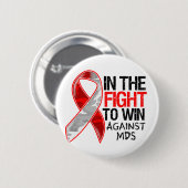 Badge Rond 5 Cm MDS : Fight To Win (Devant & derrière)
