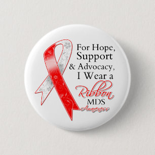 Badge Rond 5 Cm MDS Support Hope Awareness