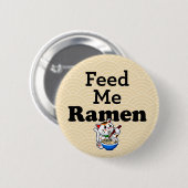 Badge Rond 5 Cm Me nourrir Ramen - Chat mignon (Devant & derrière)
