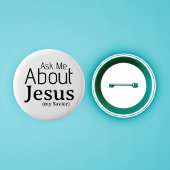 Badge Rond 5 Cm Me questionner sur Jésus Christian