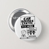 Badge Rond 5 Cm Mécanique du Centre de service automobile et amort (Devant & derrière)