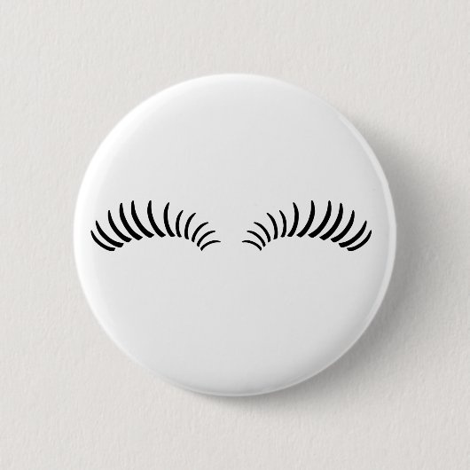 Badge Rond 5 Cm Mèches d'oeil faux (Devant)