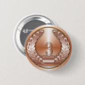 Badge Rond 5 Cm Médaille de bronze (Devant & derrière)