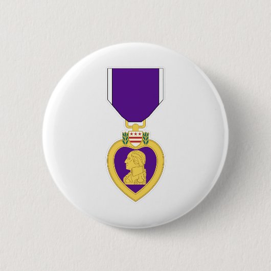 Badge Rond 5 Cm Médaille de Purple Heart (Devant)