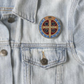 Badge Rond 5 Cm Médaille de saint Benoît (En situation)