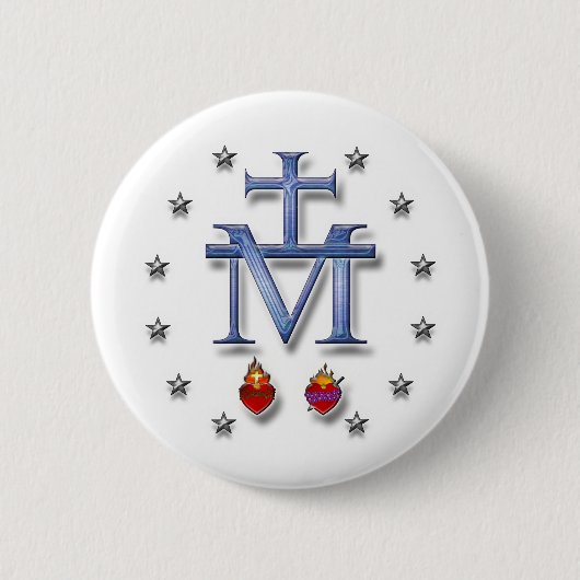 Badge Rond 5 Cm Médaille miraculeuse (Devant)