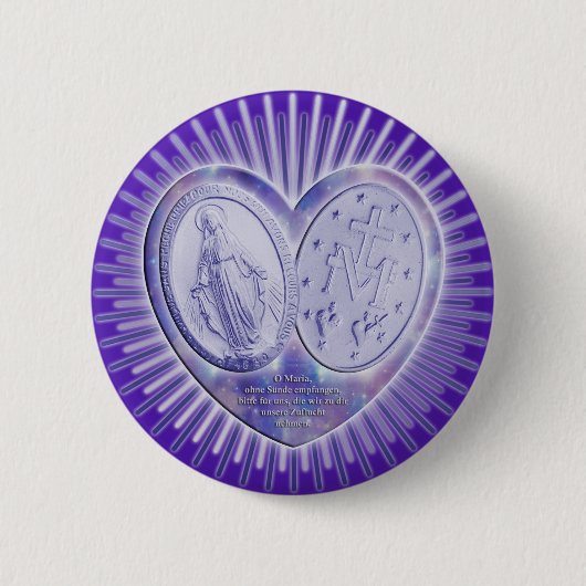 Badge Rond 5 Cm médaille miraculeuse| li| (Devant)