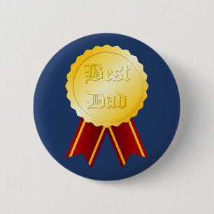 Badge Rond 5 Cm Médaille Ruban Meilleur Papa Fête des Pères