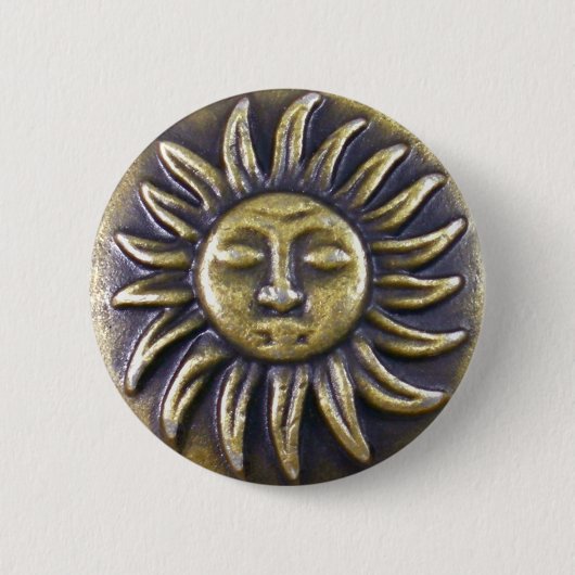 Badge Rond 5 Cm Médaillon Sun (Devant)