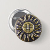 Badge Rond 5 Cm Médaillon Sun (Devant & derrière)